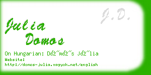 julia domos business card